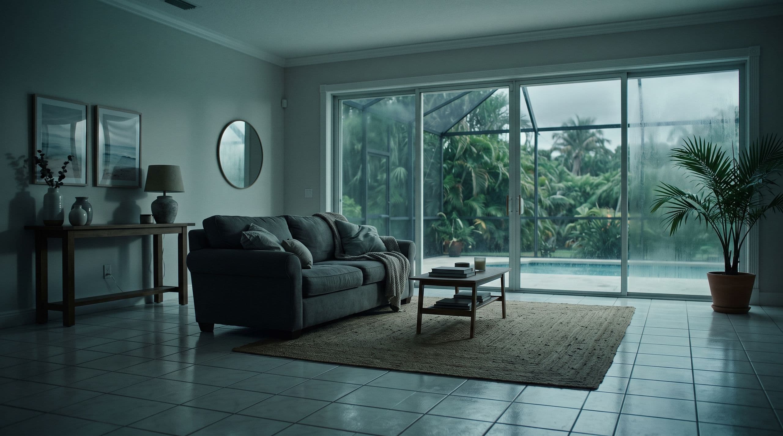 A Florida living room during an InstaScope survey